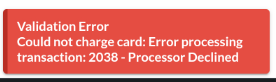 Processor Declined — screenshot 1
